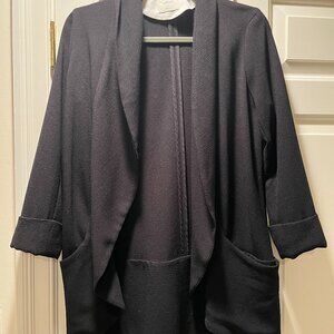 Aritzia Wilfred Chevalier Crepe Jacket Black 4
